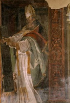 Michelangelo Anselmi. Particolare di I Dotttori della Chiesa (Busseto, chiesa di S. Bartolomeo).De Agostini Picture Library/A. De Gregorio Michelangelo Anselmi. Particolare di I Dotttori della Chiesa (Busseto, chiesa di S. Bartolomeo).De Agostini Picture Library/A. De Gregorio