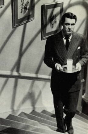 Alfred Hitchcock. Cary Grant in Il sospetto (1942).De Agostini Picture Library Alfred Hitchcock. Cary Grant in Il sospetto (1942).De Agostini Picture Library
