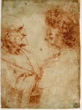 Caricatura. Volto grottesco in uno studio di Leonardo da Vinci (Firenze, Uffizi).De Agostini Picture Library/G. Nimatallah Caricatura. Volto grottesco in uno studio di Leonardo da Vinci (Firenze, Uffizi).De Agostini Picture Library/G. Nimatallah