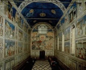 Italia . L'interno della Cappella degli Scrovegni a Padova.De Agostini Picture Library Italia . L'interno della Cappella degli Scrovegni a Padova.De Agostini Picture Library