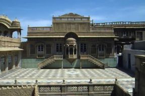 Jaisalmer . Particolare del Palazzo del MaharajÃ¡.De Agostini Picture Library/M. Bertinetti