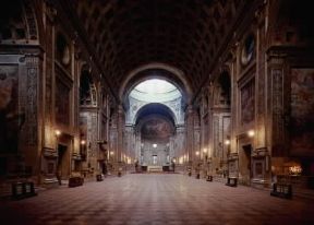 Leon Battista Alberti. L'interno della chiesa di S. Andrea a Mantova.De Agostini Picture Library Leon Battista Alberti. L'interno della chiesa di S. Andrea a Mantova.De Agostini Picture Library