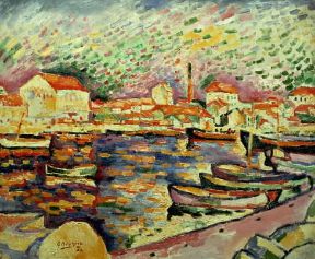 Paesaggio . L'Estaque di G. Braque (Parigi, Musée National d'Art Moderne).De Agostini Picture Library/G. Dagli Orti Paesaggio . L'Estaque di G. Braque (Parigi, Musée National d'Art Moderne).De Agostini Picture Library/G. Dagli Orti