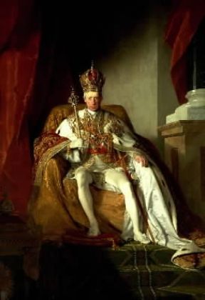 Francesco I d'Austria in un ritratto di F. von Amerling (Vienna, Kunsthistorisches Museum).De Agostini Picture Library/G. Nimatallah Francesco I d'Austria in un ritratto di F. von Amerling (Vienna, Kunsthistorisches Museum).De Agostini Picture Library/G. Nimatallah