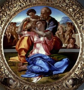Michelangelo Buonarroti. Tondo Doni (Firenze, Uffizi).De Agostini Picture Library/G. Nimatallah Michelangelo Buonarroti. Tondo Doni (Firenze, Uffizi).De Agostini Picture Library/G. Nimatallah