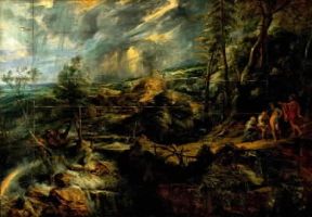 Pieter Paul Rubens. Paesaggio nella tempesta (Vienna, Kunsthistorisches Museum).De Agostini Picture Library / G. Nimatallah Pieter Paul Rubens. Paesaggio nella tempesta (Vienna, Kunsthistorisches Museum).De Agostini Picture Library / G. Nimatallah