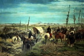 Giovanni Fattori. Campo italiano dopo la battaglia di Magenta (Firenze, Galleria d'Arte Moderna).De Agostini Picture Library/G. Nimatallah Giovanni Fattori. Campo italiano dopo la battaglia di Magenta (Firenze, Galleria d'Arte Moderna).De Agostini Picture Library/G. Nimatallah