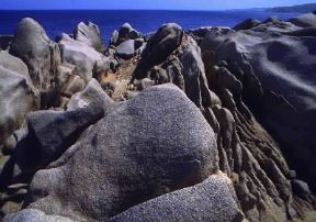 Roccia. Particolare della costa di Capo Testa, in Sardegna. De Agostini Picture Library / S. Vannini Roccia. Particolare della costa di Capo Testa, in Sardegna. De Agostini Picture Library / S. Vannini