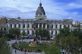 La Paz. Il palazzo del governo.De Agostini Picture Library/M. Bertinetti La Paz. Il palazzo del governo.De Agostini Picture Library/M. Bertinetti
