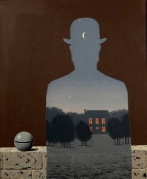 Surrealismo. Il donatore felice di R. Magritte (Bruxelles, Musée d'Ixelles).De Agostini Picture Library/A. Dagli Orti Surrealismo. Il donatore felice di R. Magritte (Bruxelles, Musée d'Ixelles).De Agostini Picture Library/A. Dagli Orti