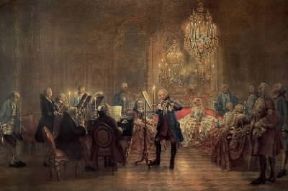 Adolph von Menzel. Concerto per flauto di Federico II di Prussia (Berlino, Archivio fur Kunst und Geschichte).Berlino, Archivio fur Kunst und Geschichte Adolph von Menzel. Concerto per flauto di Federico II di Prussia (Berlino, Archivio fur Kunst und Geschichte).Berlino, Archivio fur Kunst und Geschichte