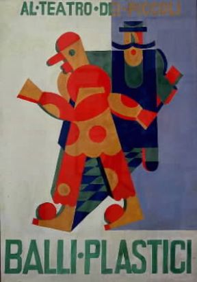 Fortunato Depero . Balli plastici (1918; Rovereto, Museo Depero).De Agostini Picture Library.M. E. Smith Fortunato Depero . Balli plastici (1918; Rovereto, Museo Depero).De Agostini Picture Library.M. E. Smith