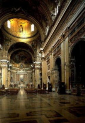 Iacopo Barozzi detto il Vignola. L'interno della chiesa del Gesù a Roma.De Agostini Picture Library/G. Nimatallah Iacopo Barozzi detto il Vignola. L'interno della chiesa del Gesù a Roma.De Agostini Picture Library/G. Nimatallah