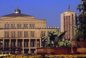 Lipsia. L'Opernhaus.De Agostini Picture Library/G. P. Cavallero