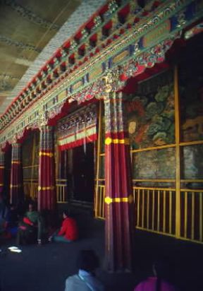Tibet. Interno del monastero di Potala a Lhasa.De Agostini Picture Library/G. Sioën Tibet. Interno del monastero di Potala a Lhasa.De Agostini Picture Library/G. Sioën