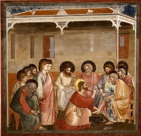 Affresco. La lavanda dei piedi di Giotto (Padova, Cappella degli Scrovegni).De Agostini Picture Library/A. Dagli Orti Affresco. La lavanda dei piedi di Giotto (Padova, Cappella degli Scrovegni).De Agostini Picture Library/A. Dagli Orti
