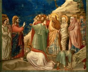 Miracolo. Affresco di Giotto nella cappella degli Scrovegni raffigurante la resurrezione di Lazzaro.De Agostini Picture Library / A. Dagli Orti Miracolo. Affresco di Giotto nella cappella degli Scrovegni raffigurante la resurrezione di Lazzaro.De Agostini Picture Library / A. Dagli Orti