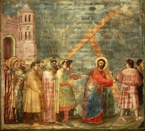Passione . Una scena del dramma della passione in un affresco di Giotto nella Cappella degli Scrovegni a Padova.De Agostini Picture Library/A. Dagli Orti Passione . Una scena del dramma della passione in un affresco di Giotto nella Cappella degli Scrovegni a Padova.De Agostini Picture Library/A. Dagli Orti