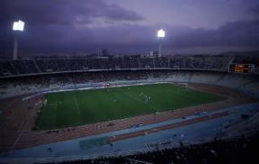 Stadio . Una partita di calcio nello stadio di Atene, in Grecia.De Agostini Picture Library/S. Vannini Stadio . Una partita di calcio nello stadio di Atene, in Grecia.De Agostini Picture Library/S. Vannini