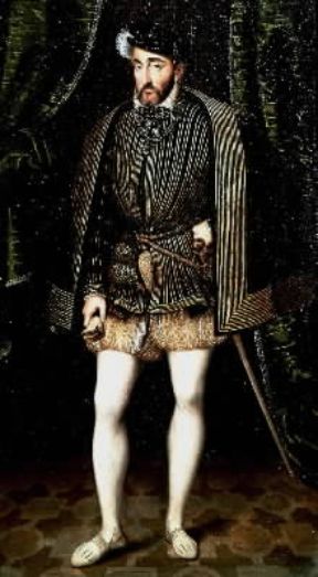 Enrico II in un ritratto di F. Clouet (Parigi, Louvre).Réunion des Musées Nationaux Enrico II in un ritratto di F. Clouet (Parigi, Louvre).Réunion des Musées Nationaux