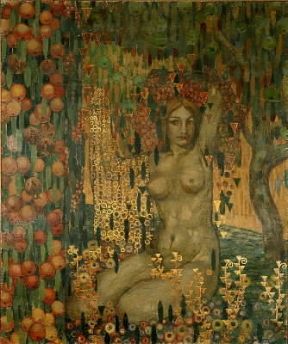 Galileo Chini. Un dipinto della serie delle Stagioni (Collezione Privata).De Agostini Picture Library/G. Cigolini