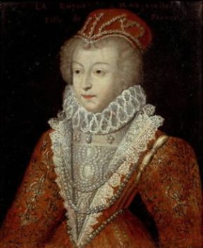 Margherita di Valois regina di Navarra, detta la regina Margot, in un ritratto dell'epoca.De Agostini Picture Library/G. Dagli Orti Margherita di Valois regina di Navarra, detta la regina Margot, in un ritratto dell'epoca.De Agostini Picture Library/G. Dagli Orti