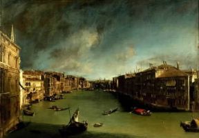 Paesaggio . Veduta del Canal Grande da Ca' Foscari del Canaletto (Venezia, Museo di Ca' Rezzonico).De Agostini Picture Library/A. Dagli Orti Paesaggio . Veduta del Canal Grande da Ca' Foscari del Canaletto (Venezia, Museo di Ca' Rezzonico).De Agostini Picture Library/A. Dagli Orti