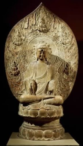 Buddha in marmo risalente alla dinastia cinese dei Liao (sec. XI; Parigi, Musée Cernuschi).De Agostini Picture Library Buddha in marmo risalente alla dinastia cinese dei Liao (sec. XI; Parigi, Musée Cernuschi).De Agostini Picture Library
