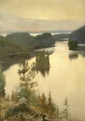 Albert Gustaf Edelbert . Paesaggio (1890; Helsinki, Ateneumin Taidemuseo).De Agostini Picture Library/A. Dagli Orti Albert Gustaf Edelbert . Paesaggio (1890; Helsinki, Ateneumin Taidemuseo).De Agostini Picture Library/A. Dagli Orti