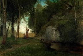 Antonio Fontanesi. La quiete, 1860 (Torino, Galleria Civica d'Arte Moderna).De Agostini Picture Library/U. Marzani Antonio Fontanesi. La quiete, 1860 (Torino, Galleria Civica d'Arte Moderna).De Agostini Picture Library/U. Marzani