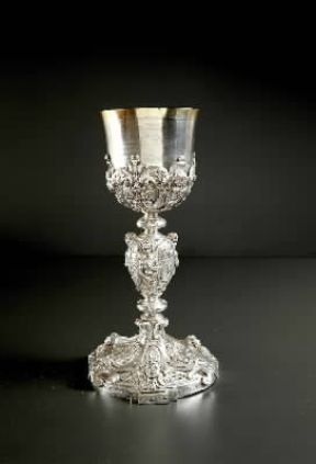 Calice fiorentino in argento del 1642 (Pistoia, Museo Capitolare).De Agostini Picture Library/G. Nimatallah Calice fiorentino in argento del 1642 (Pistoia, Museo Capitolare).De Agostini Picture Library/G. Nimatallah