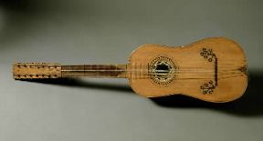 Chitarra battente (Firenze, Museo del Conservatorio di Musica L. Cherubini).De Agostini Picture Library/G. Nimatallah