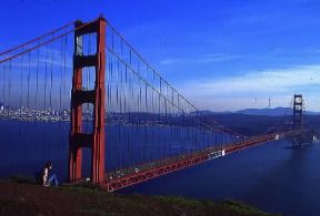Golden Gate. Veduta del ponte.De Agostini Picture Library / C. Novara Golden Gate. Veduta del ponte.De Agostini Picture Library / C. Novara
