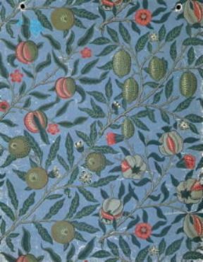 Arts and Crafts. Carta da parati in cui Morris (1864) ha usato come decorazioni frutta e melograni (Londra, Victoria and Albert Museum).De Agostini Picture Library Arts and Crafts. Carta da parati in cui Morris (1864) ha usato come decorazioni frutta e melograni (Londra, Victoria and Albert Museum).De Agostini Picture Library