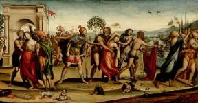 Giovanni Antonio Bazzi detto il Sodoma . Ratto delle Sabine (Roma, Palazzo Barberini).De Agostini Picture Library/G. Dagli Orti Giovanni Antonio Bazzi detto il Sodoma . Ratto delle Sabine (Roma, Palazzo Barberini).De Agostini Picture Library/G. Dagli Orti