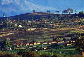 Tanzania. Paesaggio rurale nei pressi di Mbeya.De Agostini Picture Library/S. Vannini Tanzania. Paesaggio rurale nei pressi di Mbeya.De Agostini Picture Library/S. Vannini