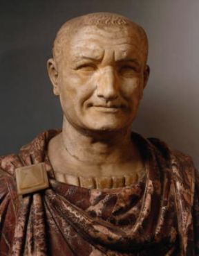 Tito Flavio Vespasiano in un busto marmoreo (Roma, Musei Capitolini).De Agostini Picture Library/G. Dagli Orti Tito Flavio Vespasiano in un busto marmoreo (Roma, Musei Capitolini).De Agostini Picture Library/G. Dagli Orti