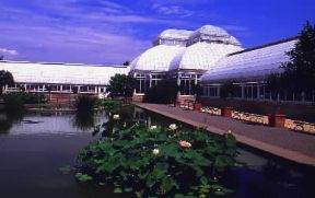 Bronx. Una veduta del giardino botanico.De Agostini Picture Library/Degrandi Bronx. Una veduta del giardino botanico.De Agostini Picture Library/Degrandi