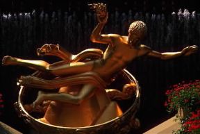 New York. La statua di Prometeo al Rockfeller Center.De Agostini Picture Library / G. SioÃ«n