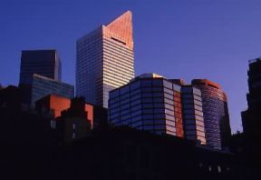 New York. Grattacieli e, al centro, il Citycorp Building.De Agostini Picture Library / G. SioÃ«n