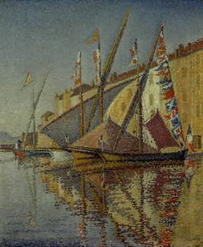 Paul Signac . Il porto di Saint-Tropez (1894; Saint-Tropez, Musée de l'Announciade). De Agostini Picture Library/E. Lessing Paul Signac . Il porto di Saint-Tropez (1894; Saint-Tropez, Musée de l'Announciade). De Agostini Picture Library/E. Lessing