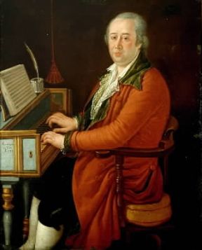 Domenico Cimarosa in un ritratto di Francesco Candido (Napoli, Museo Nazionale di S. Martino).De Agostini Picture Library/A. De Gregorio Domenico Cimarosa in un ritratto di Francesco Candido (Napoli, Museo Nazionale di S. Martino).De Agostini Picture Library/A. De Gregorio