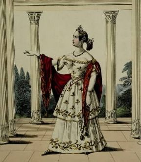 Gaetano Donizetti . Costume per il personaggio di Antonia dell'opera Belisario (Vienna, Museen der Stadt).De Agostini Picture Library/A. Dagli Orti Gaetano Donizetti . Costume per il personaggio di Antonia dell'opera Belisario (Vienna, Museen der Stadt).De Agostini Picture Library/A. Dagli Orti