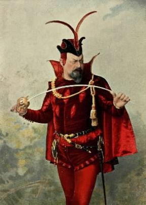 Johannes Faust. Edouard De Reszke interprete di Mefistofele nel Faust di Ch. Gounod.Londra, Royal Opera House Johannes Faust. Edouard De Reszke interprete di Mefistofele nel Faust di Ch. Gounod.Londra, Royal Opera House