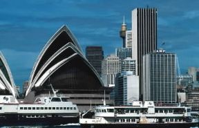 Australia. Il teatro dell'Opera di Sidney.De Agostini Picture Library/I. Gellie Australia. Il teatro dell'Opera di Sidney.De Agostini Picture Library/I. Gellie
