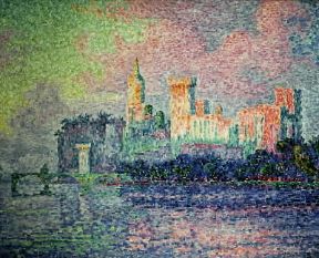Divisionismo . Il Palazzo dei Papi ad Avignone di P. Signac (1900; Parigi, Musée d'Orsay).De Agostini Picture Library/G. Dagli Orti Divisionismo . Il Palazzo dei Papi ad Avignone di P. Signac (1900; Parigi, Musée d'Orsay).De Agostini Picture Library/G. Dagli Orti