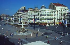 Montpellier. Veduta di Place de la ComÃ©die.De Agostini Picture Library / S. Vannini