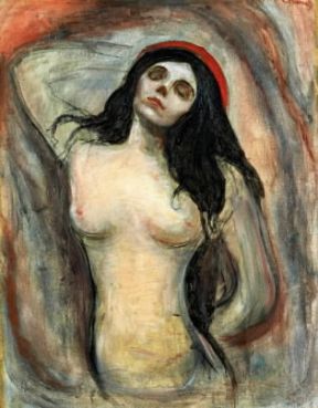 Edvard Munch. Madonna (1894; Oslo, Kommunes Kunstsamlinger Munch-museet ).Hamburg, Kunsthalle Edvard Munch. Madonna (1894; Oslo, Kommunes Kunstsamlinger Munch-museet ).Hamburg, Kunsthalle