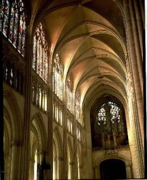 Francia. Particolare della volta della cattedrale dei SS. Pietro e Paolo a Troyes.De Agostini Picture Library/G. Dagli Orti Francia. Particolare della volta della cattedrale dei SS. Pietro e Paolo a Troyes.De Agostini Picture Library/G. Dagli Orti