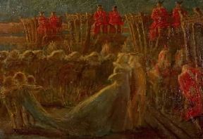 Gaetano Previati. Re Sole (Milano, Galleria d'Arte Moderna).De Agostini Picture Library/U. Marzani Gaetano Previati. Re Sole (Milano, Galleria d'Arte Moderna).De Agostini Picture Library/U. Marzani